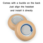 2個セット 本革スポンジイヤーマフ B&O BeoPlay H7 / H9 / H9i対応 H7 / H9 / H9i（ブラック）、H7 / H9 / H9i（アプリコット）