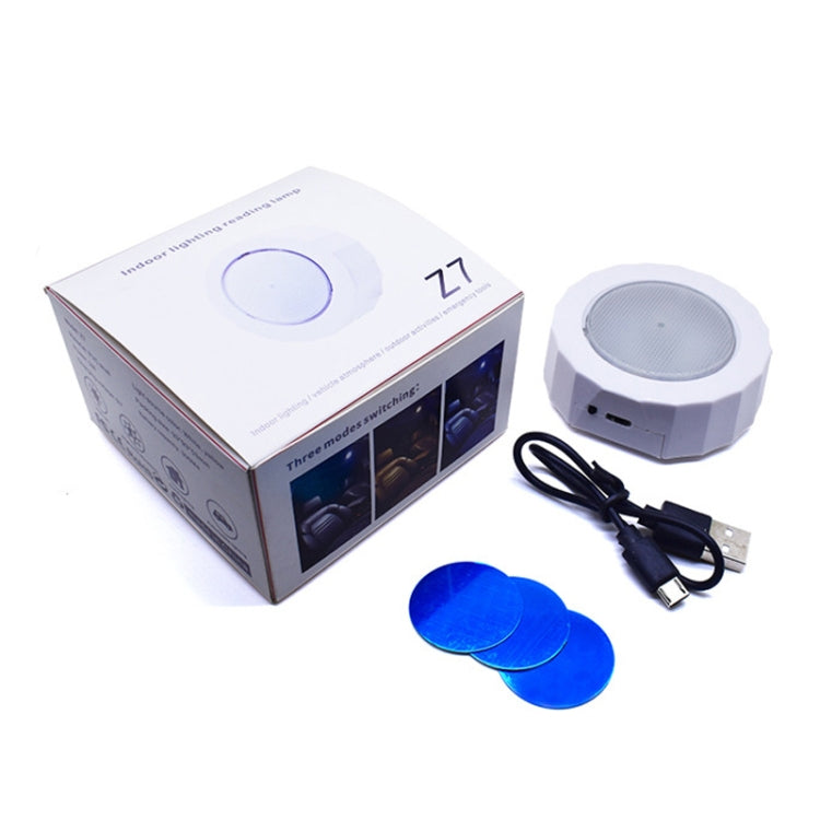 Z7 Car Ceiling USB Wireless Strobe Reading Light, White, Black, White (Stair Lamp + Music Sound Control), Black (Stair Lamp + Music Sound Control)