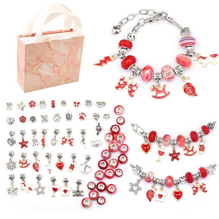 TZ-05 63 In 1 Colorful Crystal Cartoon DIY Jewelry Children Bracelet, 63 In 1(Purple Suit), 63 In 1(Red Suit), 63 In 1(Green Suit), 63 In 1(Color Suit)
