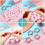 TZ-05 63 In 1 Colorful Crystal Cartoon DIY Jewelry Children Bracelet, 63 In 1(Purple Suit), 63 In 1(Red Suit), 63 In 1(Green Suit), 63 In 1(Color Suit)
