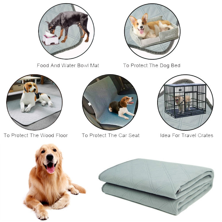 OBL0014 洗える犬用尿パッド, サイズ:, S (グレー), M (グレー), L (グレー), S (グリーン), M (グリーン), L (グリーン), S (ボーン柄), M (ボーン柄), L (ボーン柄), S (ブラウン), M (ブラウン), L (ブラウン), S (ダークグレー), M (ダークグレー), L (ダークグレー)