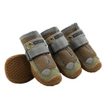 4個セット HCPET 犬用シューズ 通気性ネット犬用シューズ、No.1 4cm、No.2 4.5cm、No.3 5cm、No.4 5.5cm、No.5 6cm、No.6 6.5cm、No.7 7cm、No.8 7.5cm