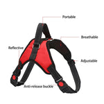 K9 犬用調節可能チェストストラップ、サイズ：XS、S、M