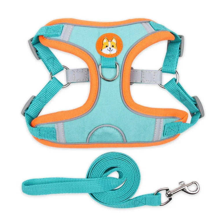 BL-867 ペット用チェストストラップ 反射犬用トラクションロープ、サイズ：、S、M、L、XL