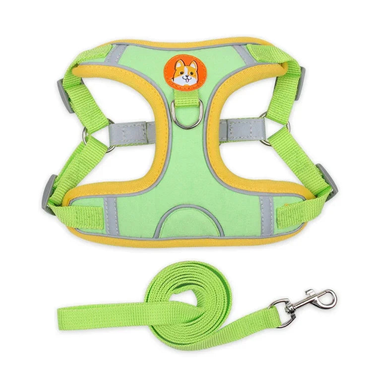 BL-867 ペット用チェストストラップ 反射犬用トラクションロープ、サイズ：、S、M、L、XL