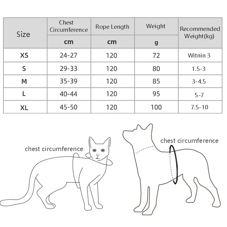 BL-844 ペット用チェストストラップ 反射通気性犬用ロープ、サイズ：、XS、S、M、L、XL