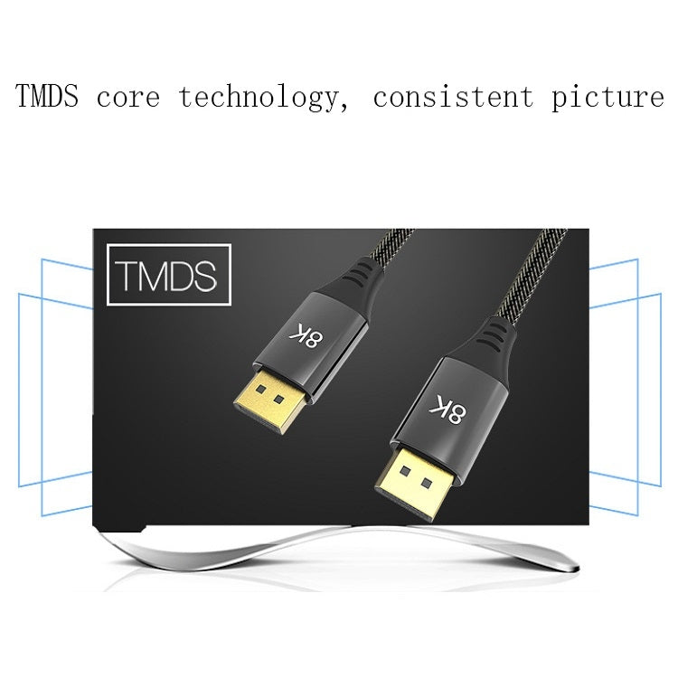 DP1.4バージョン 8K DisplayPort オス-オス コンピュータモニターHDケーブル、0.5m、1m、1.5m、2m、3m、5m、7m、10m