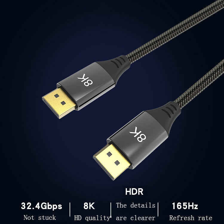 DP1.4バージョン 8K DisplayPort オス-オス コンピュータモニターHDケーブル、0.5m、1m、1.5m、2m、3m、5m、7m、10m