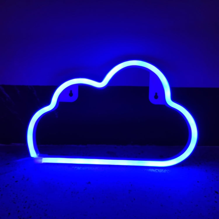 Neon LED Modeling Lamp Decoration Night Light, Style:, Blue Cloud, Blue Thunder, Pink  Thunder, Blu-ray Moon, Yellow Light Sun, Four-color Rainbow