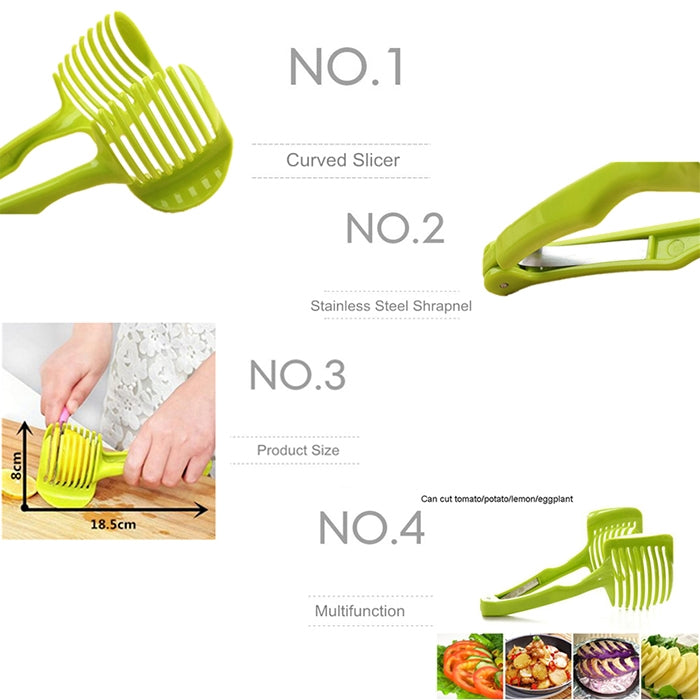 ハンドヘルドクリエイティブキッチンフルーツ野菜スライサー レモンカッター 多機能キッチンツール レモンカッター