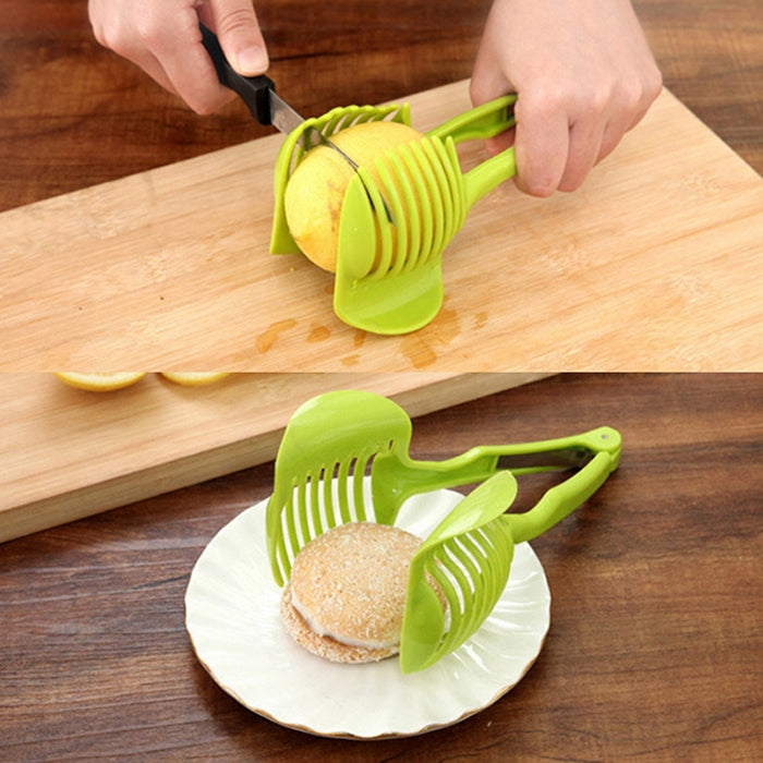 ハンドヘルドクリエイティブキッチンフルーツ野菜スライサー レモンカッター 多機能キッチンツール レモンカッター