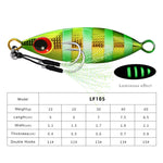 PROBEROS LF105 海釣り用メタルロードベイト、10g、20g、30g、40g、60g