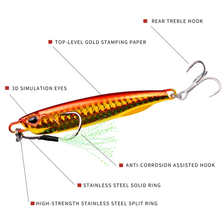 PROBEROS LF103 シミュレーションメタル海釣り用ルアー、60g