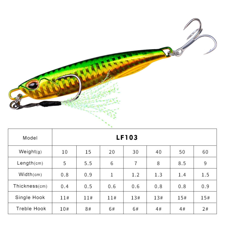PROBEROS LF103 シミュレーションメタル海釣り用ルアー、60g