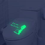DX396 Bathroom Toilet Decoration Luminous Wall Sticker, DX396