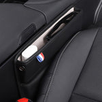 SUSISUN 049 Multifunctional Car Seat Slit Storage Box, Black, Brown, Wine Red, Beige