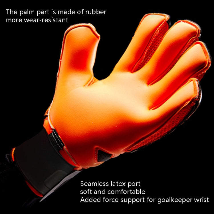 Ailsports ST5511 1ペア ゴールキーパー厚手ラテックス指保護グローブ, 5, 6, 7, 8, 9, 10, 11