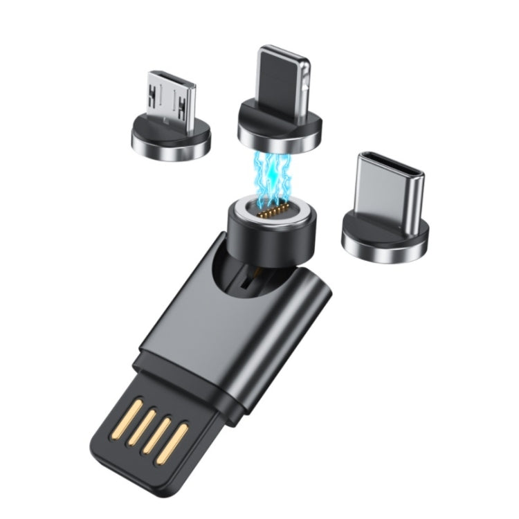 USB ポータブルマグネットアダプター、ランダムカラー配送、データ機能、充電機能