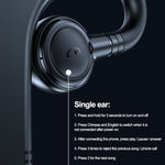 M99 Bluetooth V5.2 シングルイヤーフックビジネスヘッドホン ブラック、ピンク、ブラック＋レッド、ブラック＋ブルー、ブラック＋ホワイト
