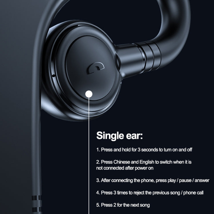 M99 Bluetooth V5.2 シングルイヤーフックビジネスヘッドホン ブラック、ピンク、ブラック＋レッド、ブラック＋ブルー、ブラック＋ホワイト