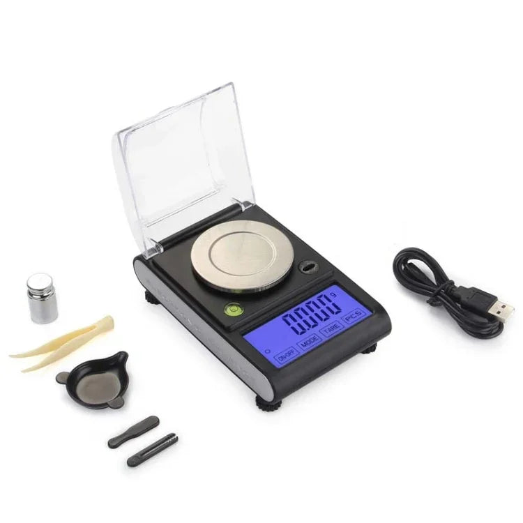 ダイヤモンドカラットスケール 宝石用電子実験用ミリグラムスケール、50g / 0.001g