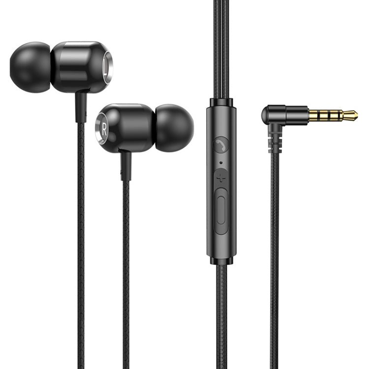 2個セット TS6000 3.5mm メタルエルボーインイヤー有線コントロールイヤホン マイク付き ホワイト、レッド、グリーン、ブラック