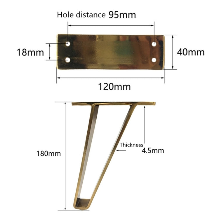 LH-GB0001 厚み増し耐荷重ソファテレビキャビネットサポート脚、高さ：15cm、18cm