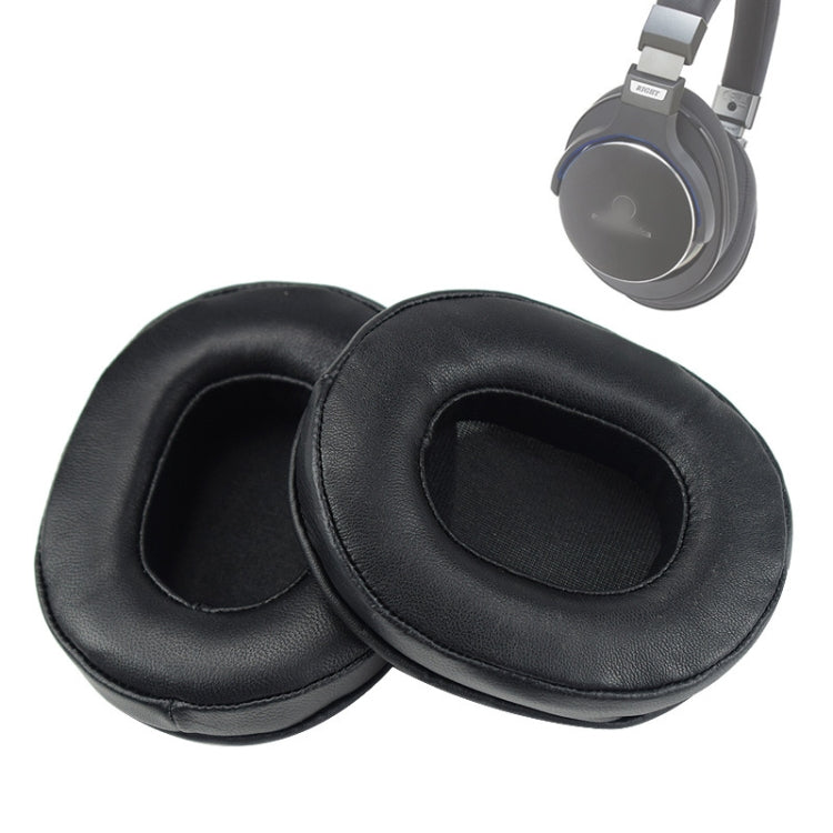 Audio-Technica ATH-M50 / M40 / M50X / MSR7 用 2個入り スポンジイヤーマフ、シープスキンブラック、ゴートスキンブラウン、シープスキンカーキ、ゴートスキンブラック