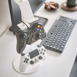 ゲームパッド収納ラック デスクトップヘッドホン収納ラック、3段ホワイト、3段ブラック、4段ホワイト、4段ブラック