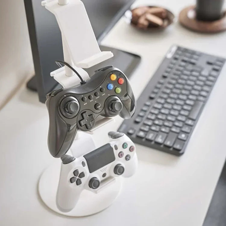 ゲームパッド収納ラック デスクトップヘッドホン収納ラック、3段ホワイト、3段ブラック、4段ホワイト、4段ブラック