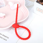 20個入りシリコンデータケーブル収納ストラップケーブルオーガナイザー 21cm グリーン、ブルー、オレンジ、ピンク、ブラウン、グレー、イエロー、レッド