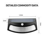 8LED赤外線誘導ソーラーガーデン壁掛けライト、白色光、暖色光