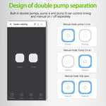 WD-01ADE WIFI園芸ドリップ灌漑コントローラー、ダブルポンプ15鉢用、ダブルポンプ20鉢用
