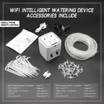 WD-01ADE WIFI園芸ドリップ灌漑コントローラー、ダブルポンプ15鉢用、ダブルポンプ20鉢用