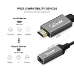 QGeeM QG-HD02 HDMIシングルからミニDP変換器