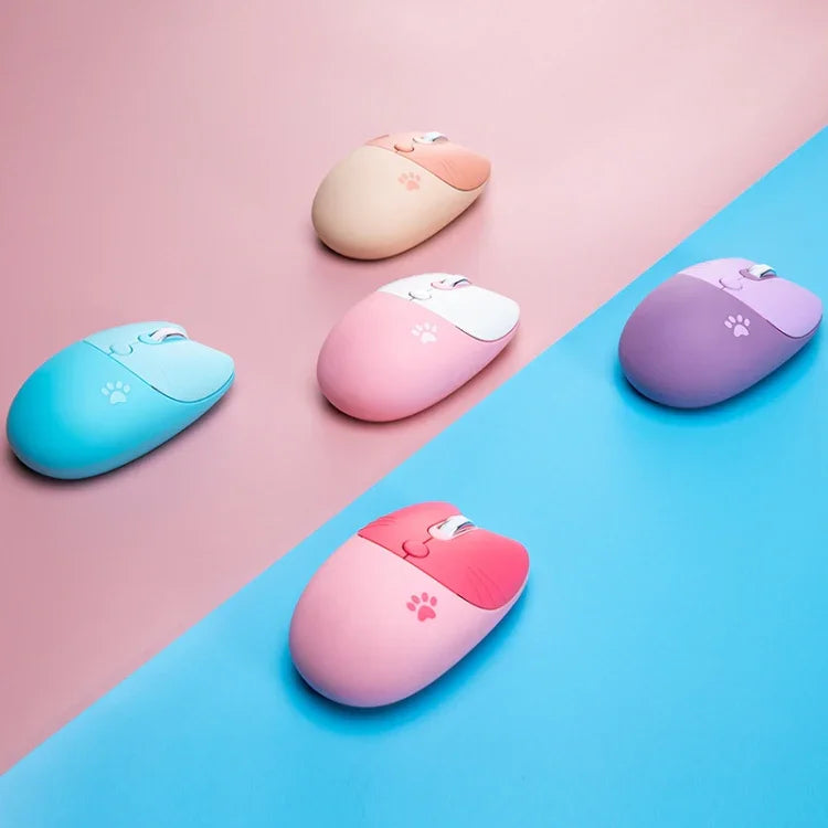 M3 3キー かわいい 静音 ノートパソコン用ワイヤレスマウス、仕様：ワイヤレスバージョン（バイタリティピンク）、ワイヤレスバージョン（ミルクティー）、Bluetoothワイヤレスバージョン（ミルクティー）、Bluetoothワイヤレスバージョン（ピンク）、Bluetoothワイヤレスバージョン（レッド）