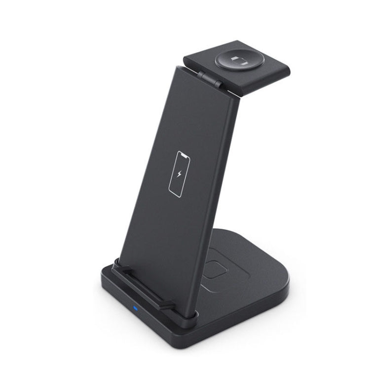 QGeeM QG-WC05 3イン1 ポータブル分離型ワイヤレス充電器、ホワイト、ブラック