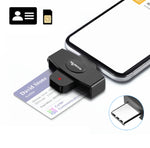 Rocketek CSCR3 スマートCACカードリーダー Type-C 銀行税申告SIMカード/ICカードIDカードリーダー