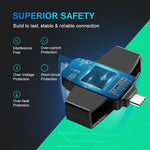 Rocketek CSCR3 スマートCACカードリーダー Type-C 銀行税申告SIMカード/ICカードIDカードリーダー