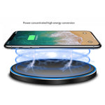 15W 金属丸型ワイヤレス充電器 スマート急速充電、ブラック＋ブラック表面、シルバー＋ホワイト表面、レッド＋ブラック表面、ゴールド＋ホワイト表面、ミラーブラック、ミラーホワイト