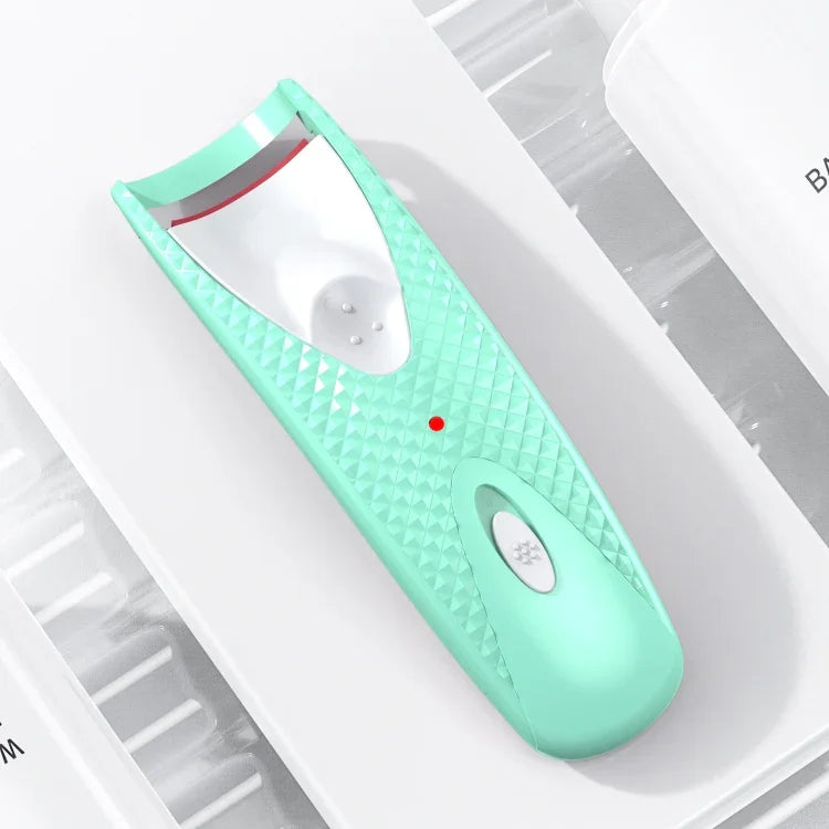 レンガ石柄電動加熱まつげパーマカーラー、ピンク、グリーン