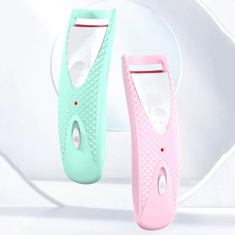 レンガ石柄電動加熱まつげパーマカーラー、ピンク、グリーン