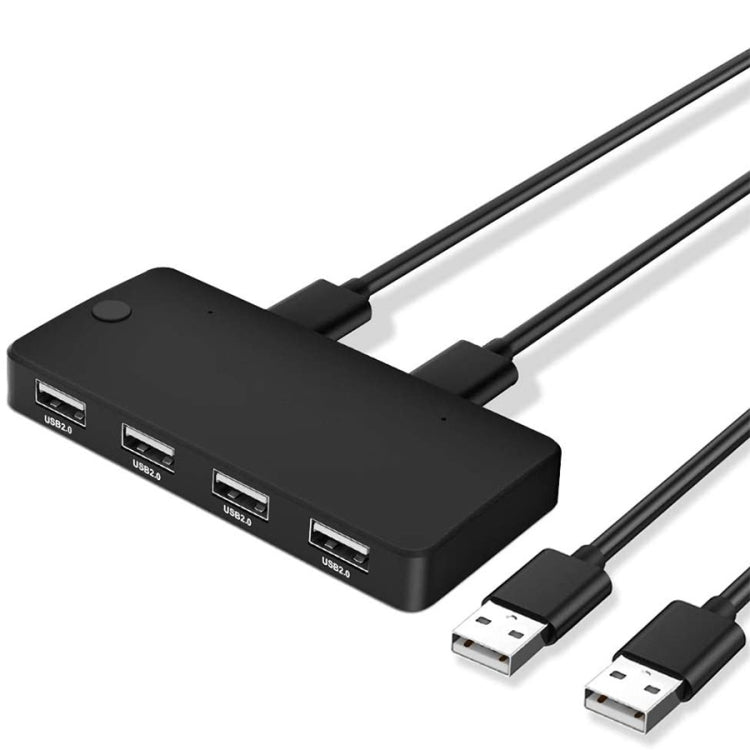 USB 2.0 多機能 2入力4出力ハブ
