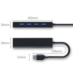 4ポートUSB 2.0ハブ変換器、ケーブル長さ：15cm、スタイル：ライトバーなし、ライトバー付きブラック、ライトバー付きホワイト