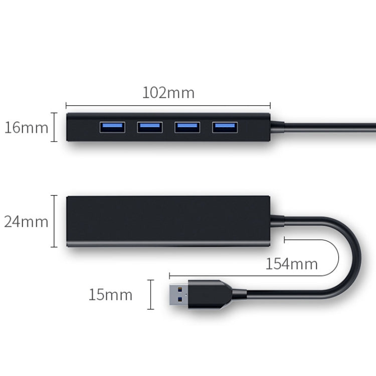 4ポートUSB 2.0ハブ変換器、ケーブル長さ：15cm、スタイル：ライトバーなし、ライトバー付きブラック、ライトバー付きホワイト