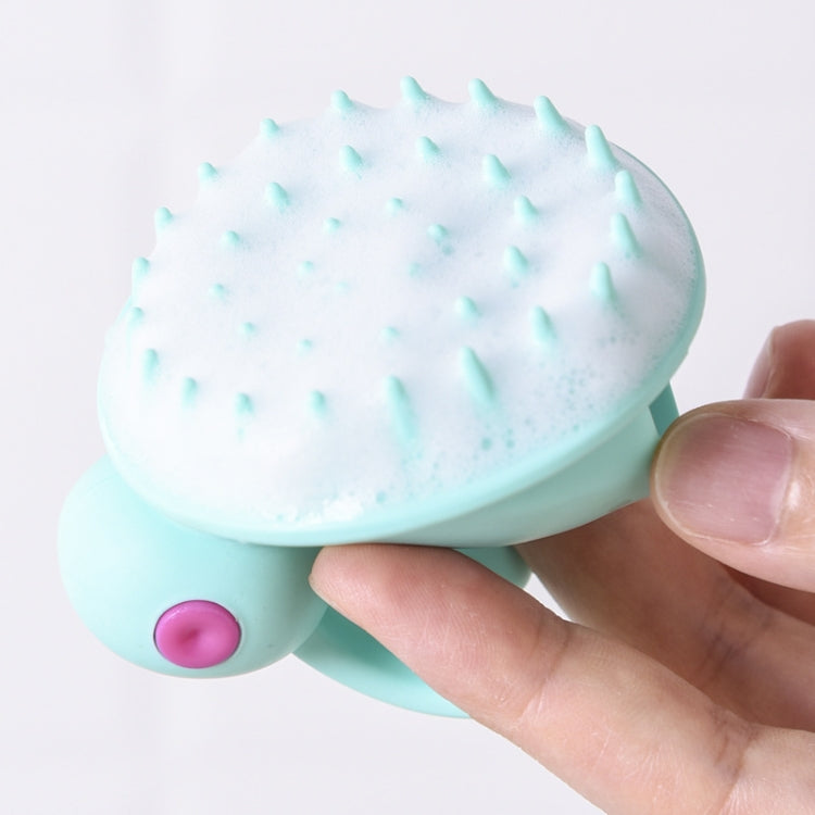 かわいいウサギ型シリコンシャンプーブラシ、白、緑、ピンク