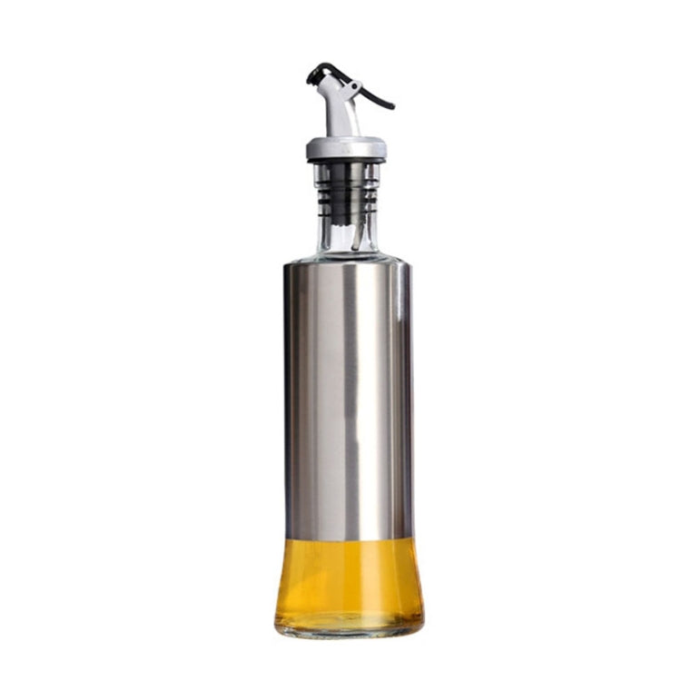ステンレス製ガラスオイルボトル キッチン用プレス調味料ボトル 200ml、300ml、500ml