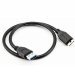 USB 3.0オスからマイクロUSB HDDデータコード 外付けモバイルHDD用、ケーブル長さ：1.8m