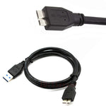 USB 3.0オスからマイクロUSB HDDデータコード 外付けモバイルHDD用、ケーブル長さ：1.8m