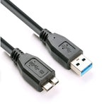 USB 3.0オスからマイクロUSB HDDデータコード 外付けモバイルHDD用、ケーブル長さ：1.8m